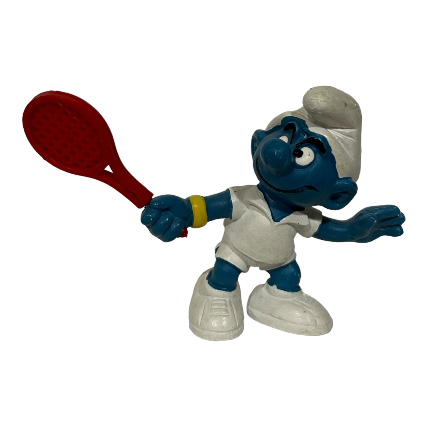 Vintage Smurf Collectible Figure - Tennis player