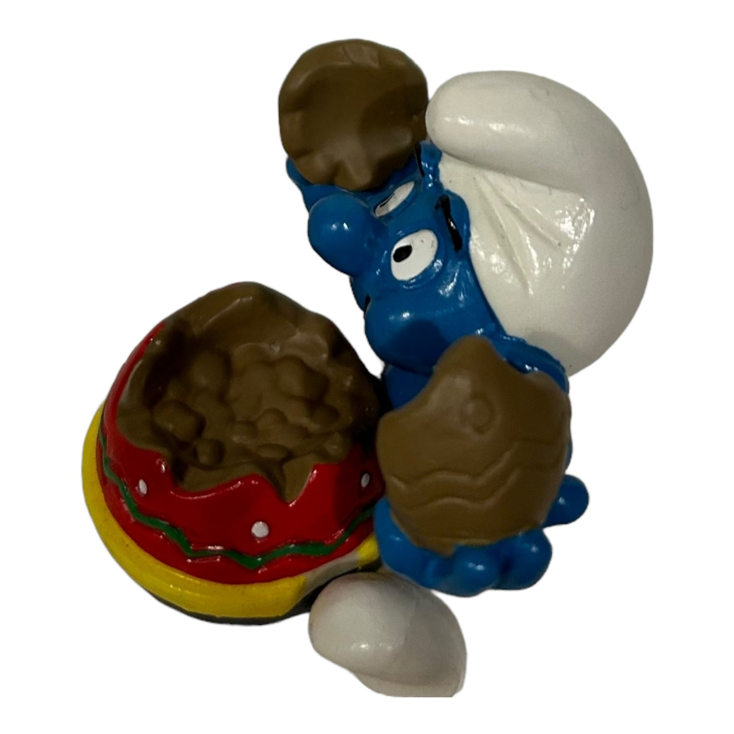 Vintage Smurf Collectible Figure - Easter Egg