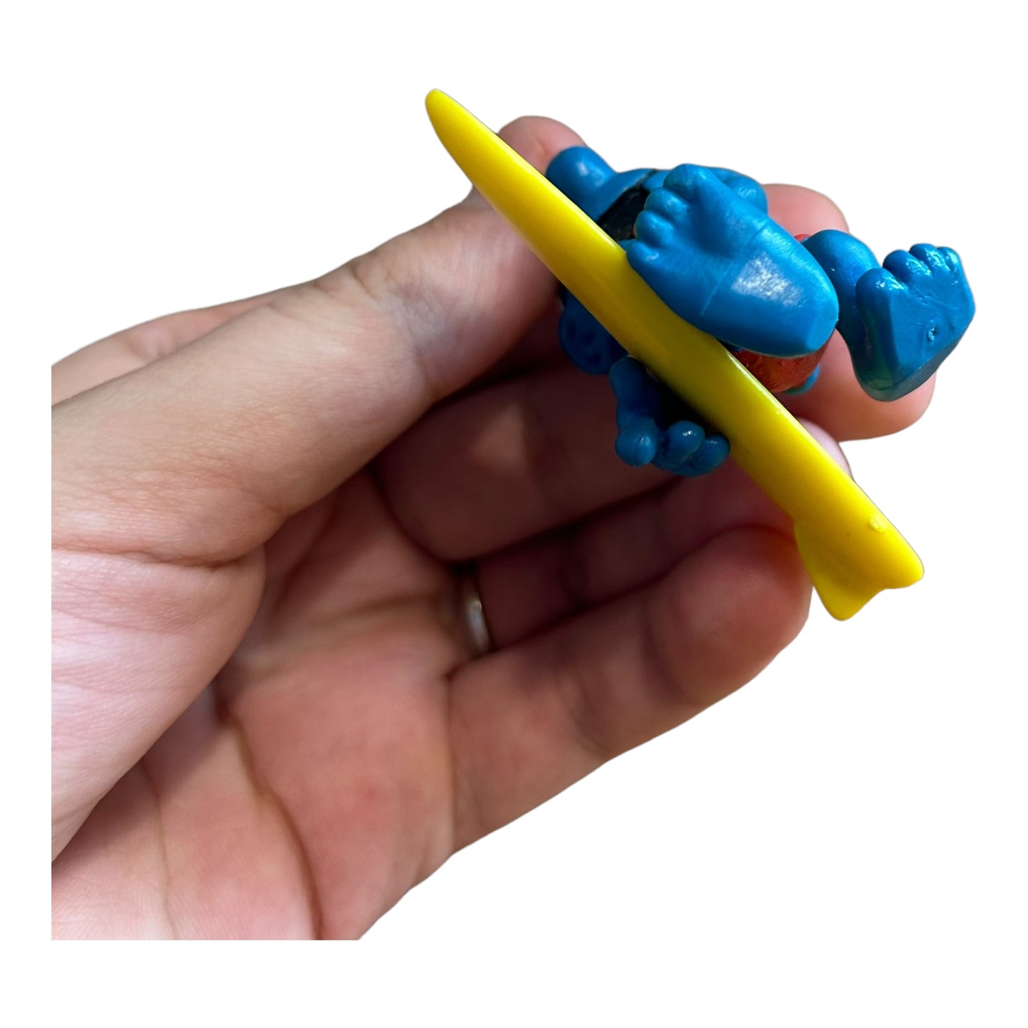 Vintage Smurf Collectible Figure - Surfing