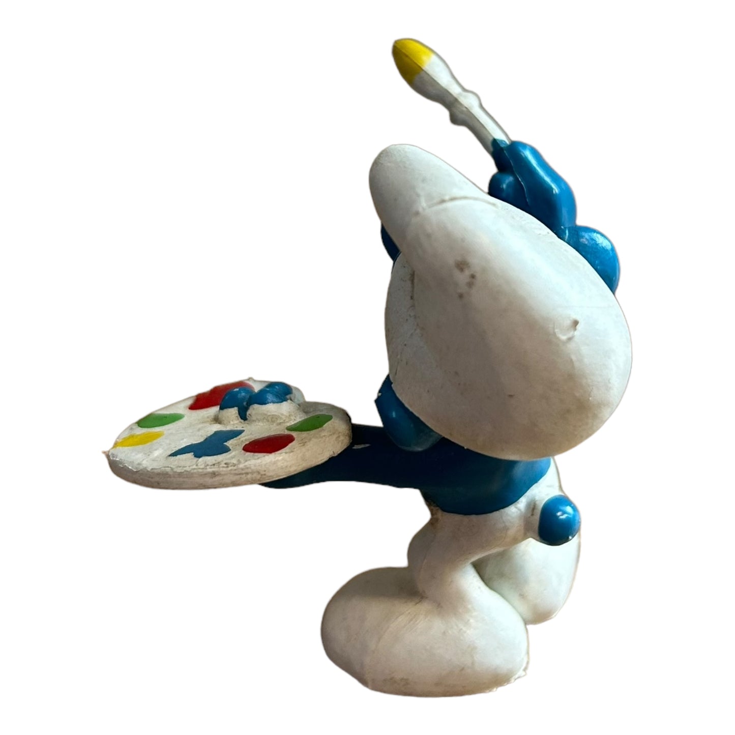 Vintage Smurf Collectible Figure - Painter