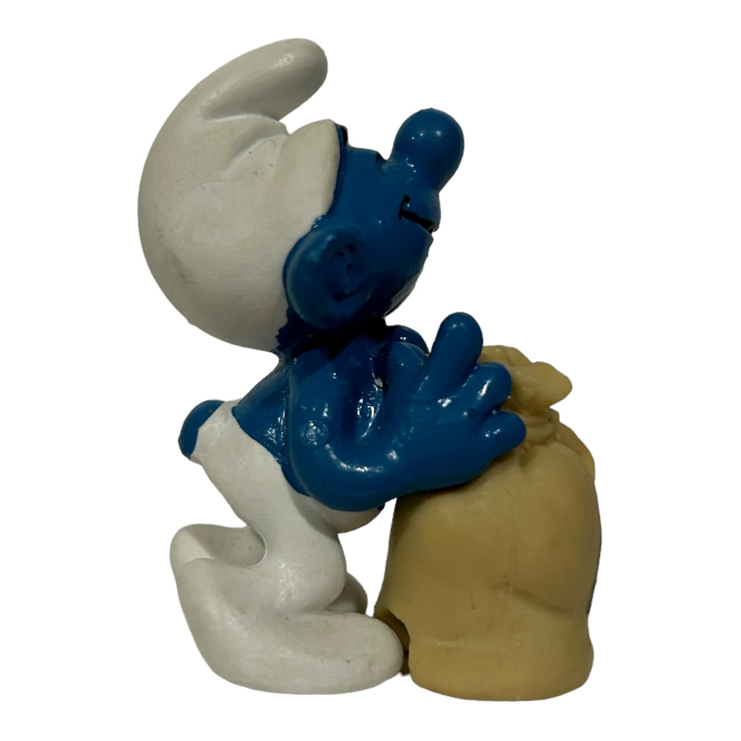 Vintage Smurf Collectible Figure - Wheat Bag