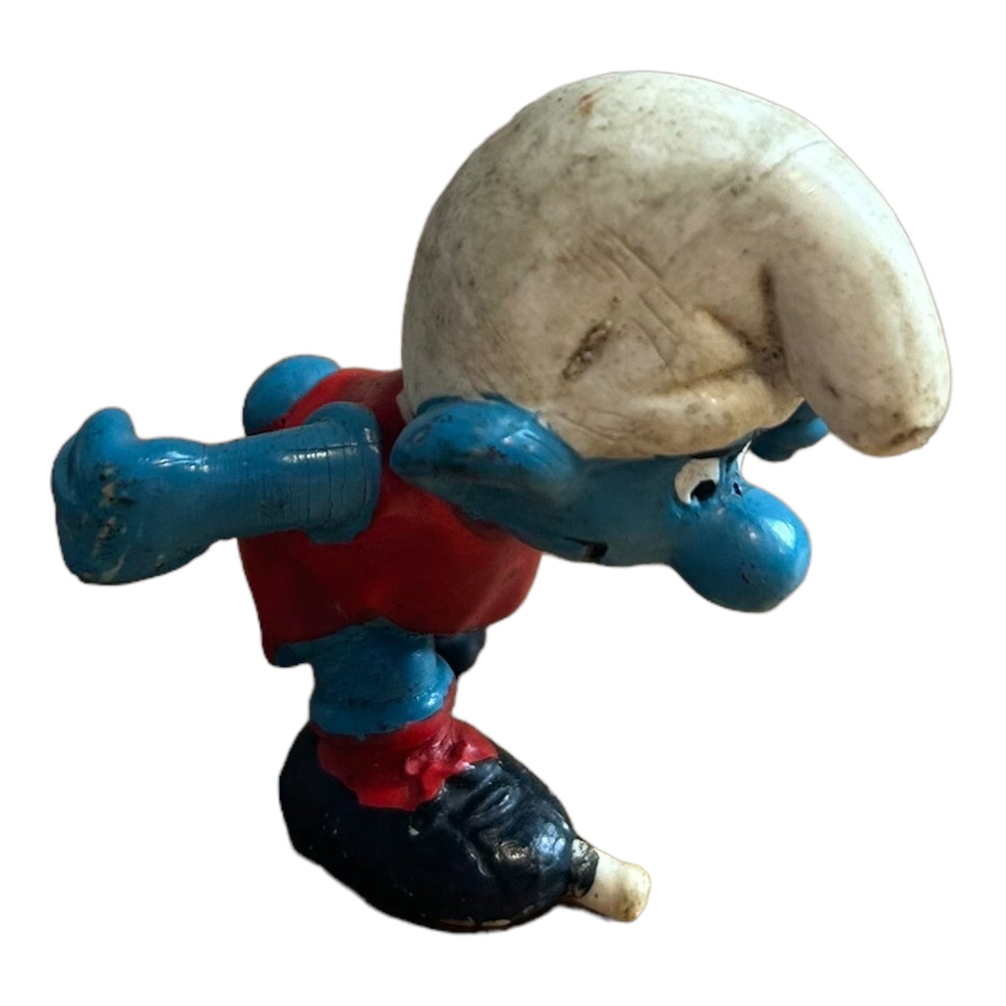 Vintage Smurf Collectible Figure - Footballer