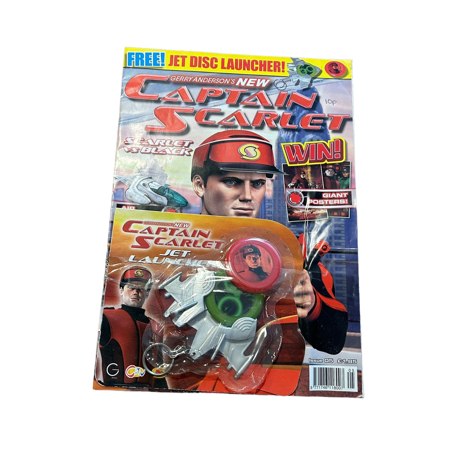 Vintage Captain Scarlet Magazine Bundle Of Two