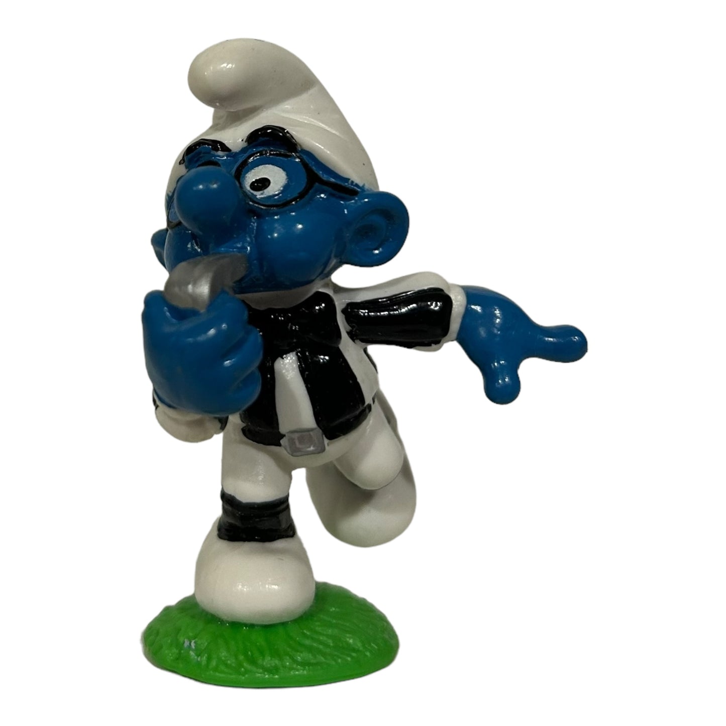 Vintage Smurf Collectible Figure - Referee