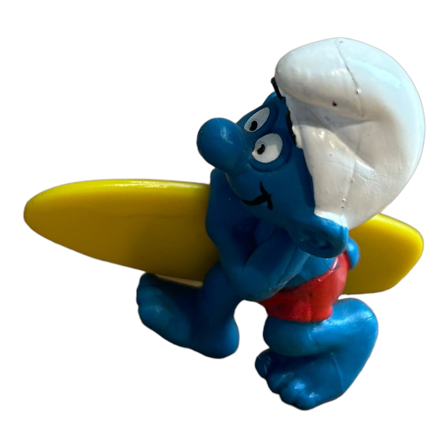 Vintage Smurf Collectible Figure - Surfing